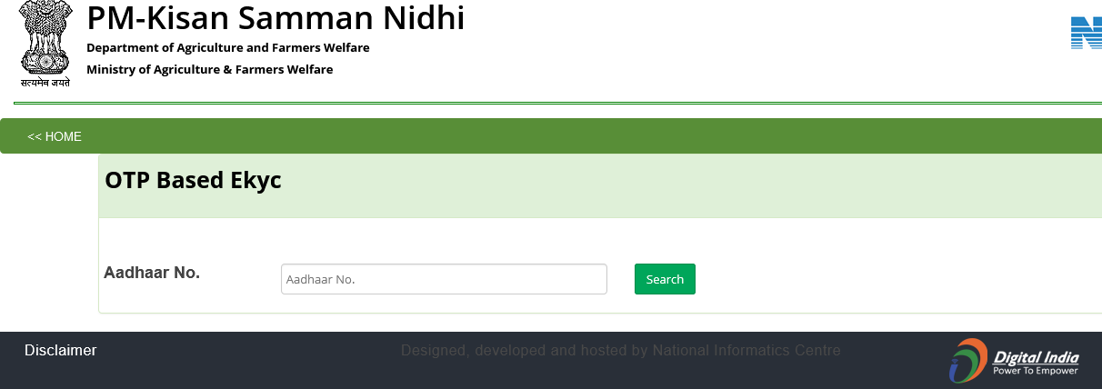 PM Kisan e-KYC
