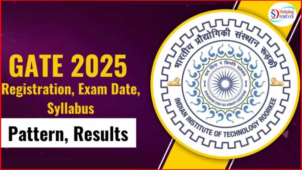 GATE 2025 Online Form, Exam Date, Apply Process