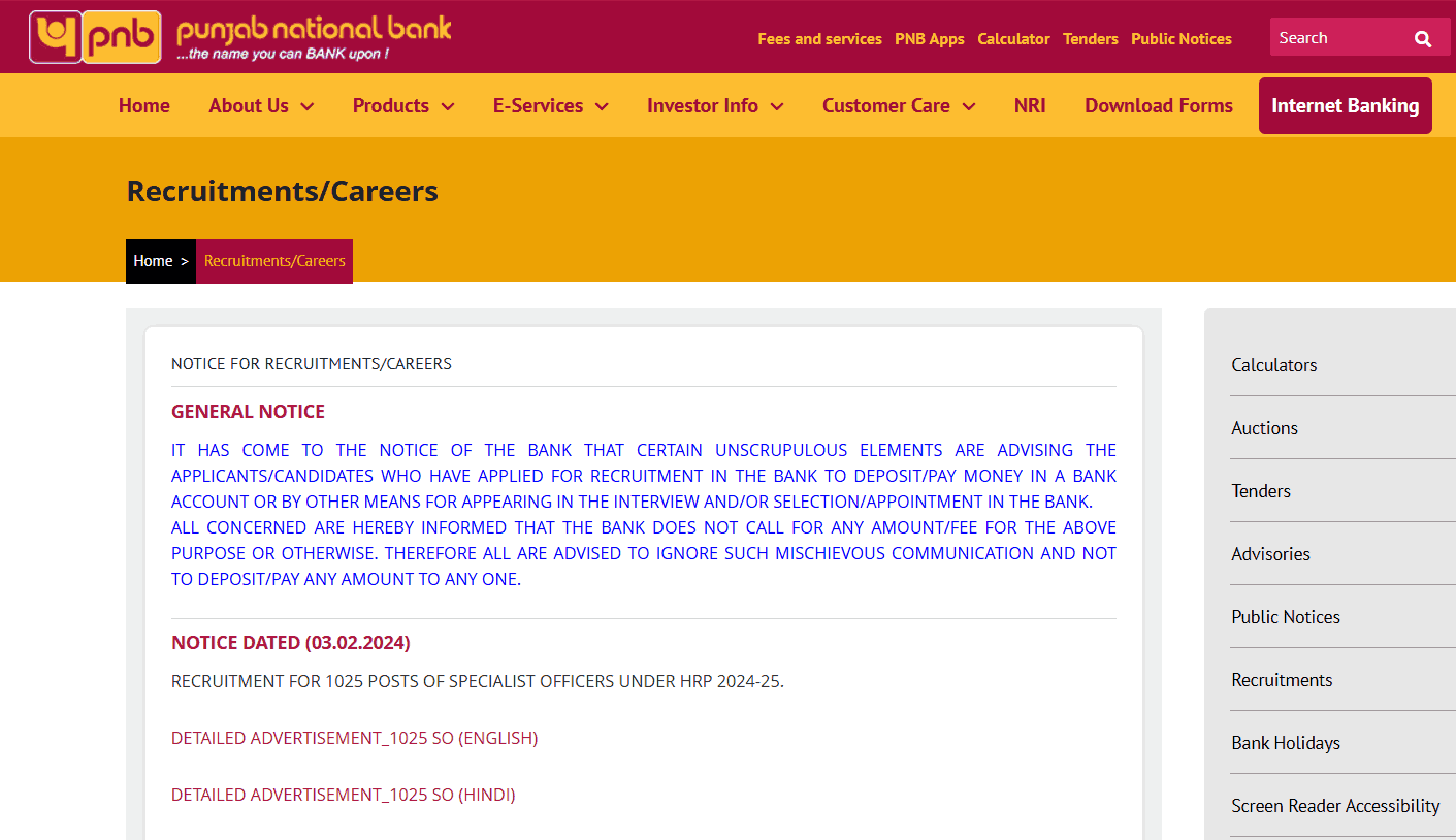 PNB Apprentice Recruitment 2026