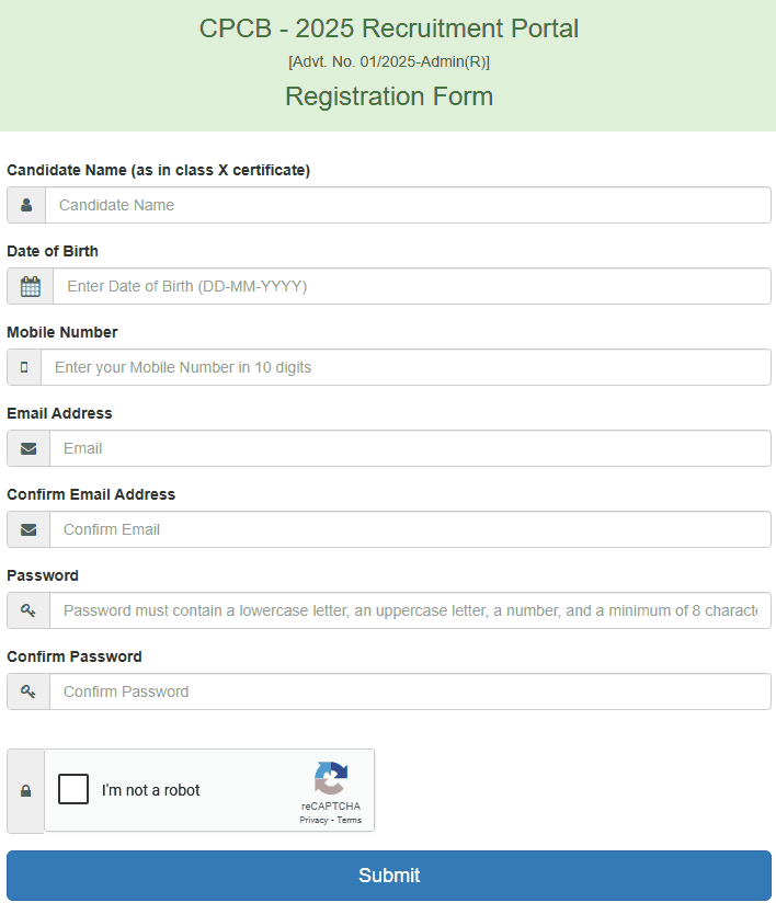 CPCB Recruitment 2025