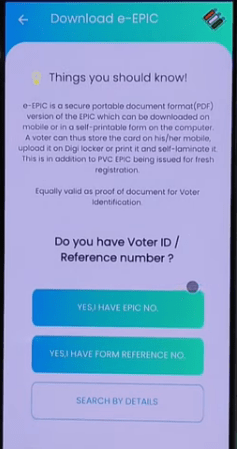 Voter ID QR Code Download
