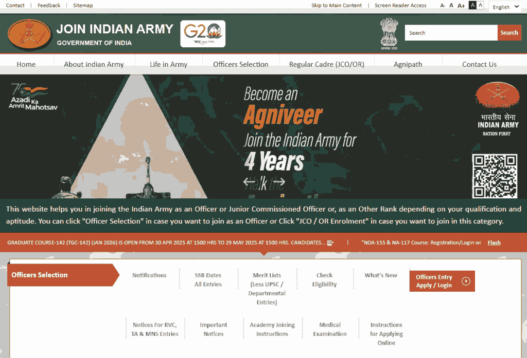 Indian Army TES Recruitment 2025