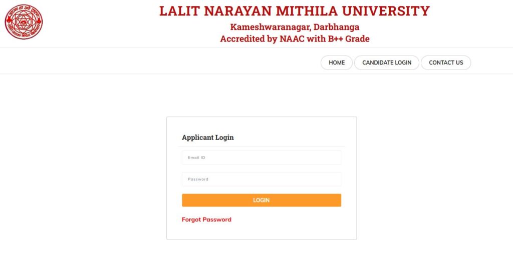 Lalit Narayan Mithila University UG Admission Online Form 2025