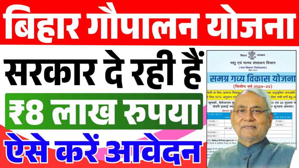 Bihar Samagra Gavya Vikas Yojana 2025
