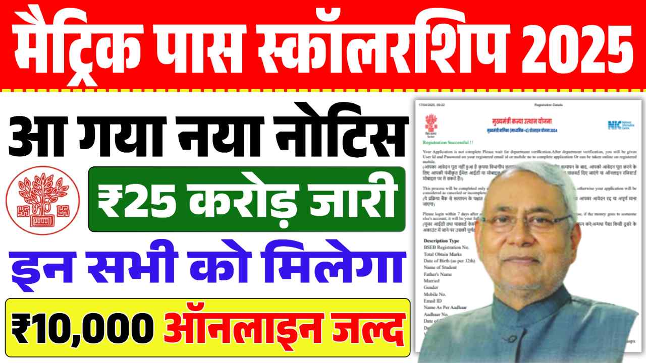 Bihar Board 10th Scholarship 2025