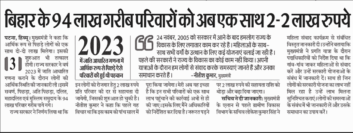Bihar 2 Lakh Scheme 2025