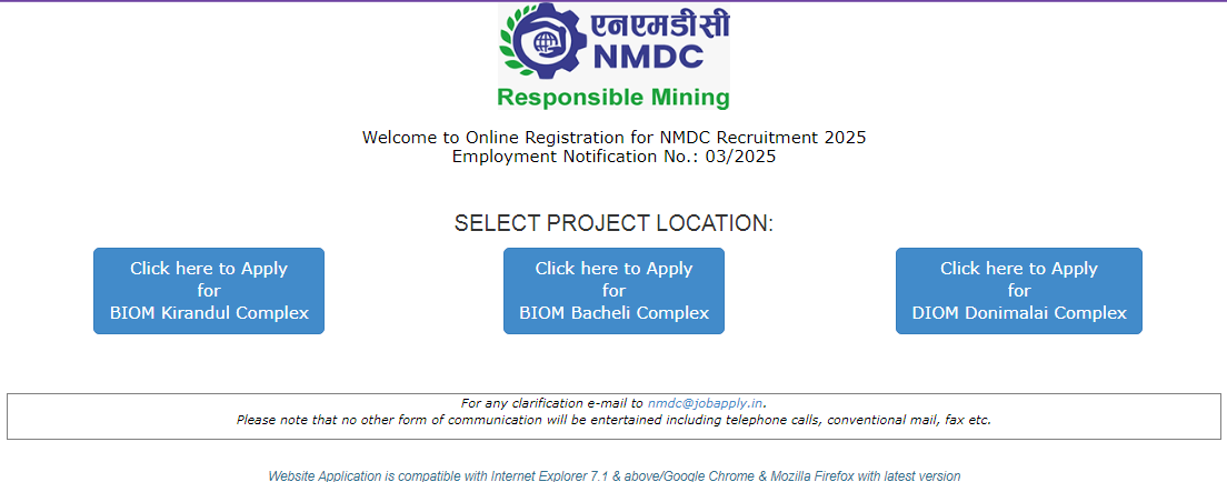 NMDC Recruitment 2025