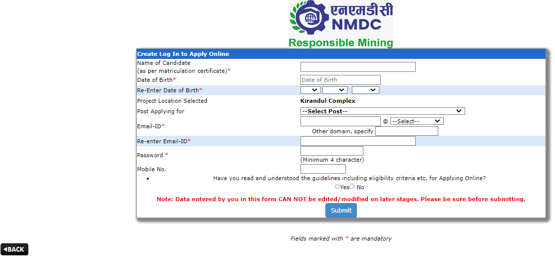 NMDC Recruitment 2025