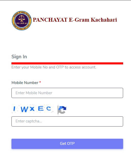 Panchayat E-Gram Kachahari Portal