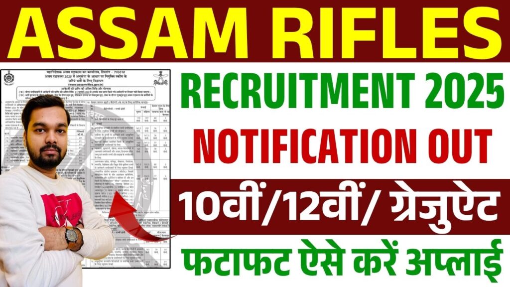 Assam Rifles Recruitment 2025