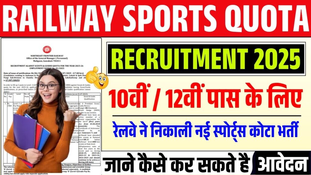 Railway Sports Quota Bharti 2025