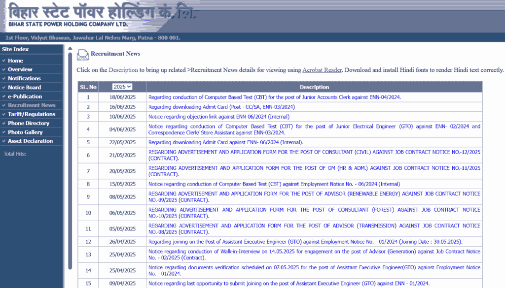 BSPHCL JAC Admit Card 2025