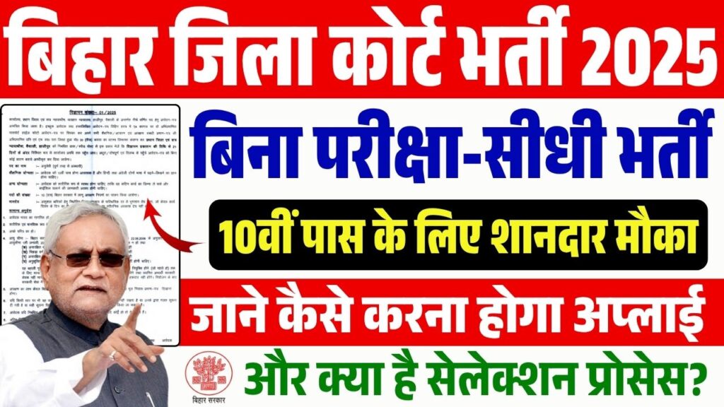 Bihar District Court Vacancy 2025