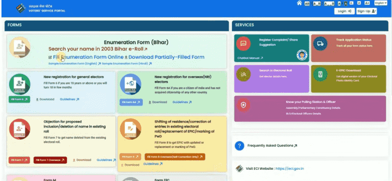 Bihar Voter Ganna Online Form Kaise Bhare