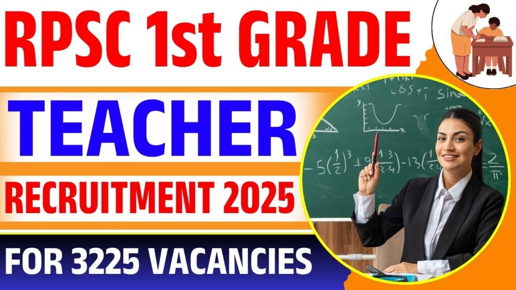 RPSC 1st Grade Teacher Recruitment 2025