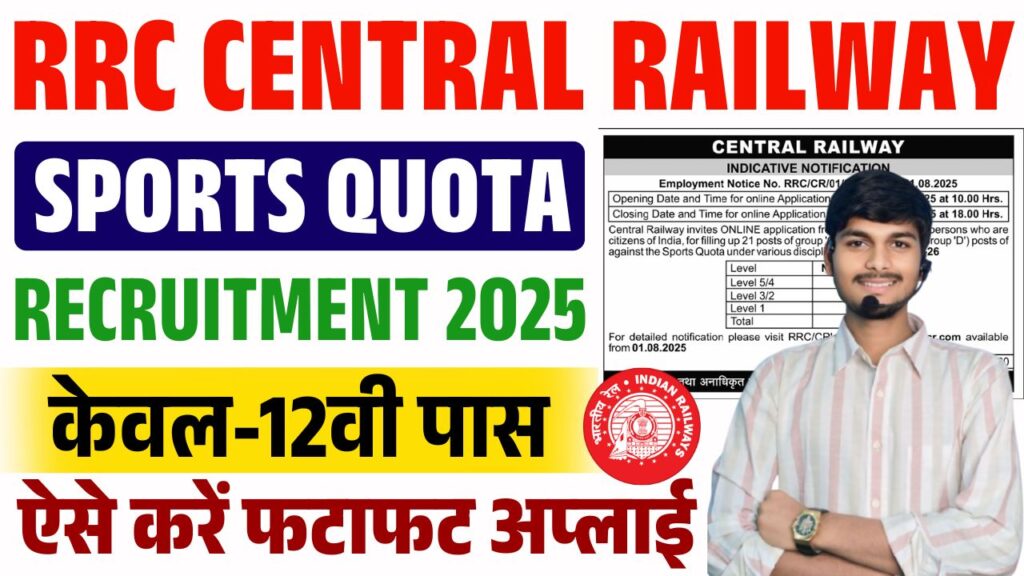 RRC Central Railway Sports Quota 2025