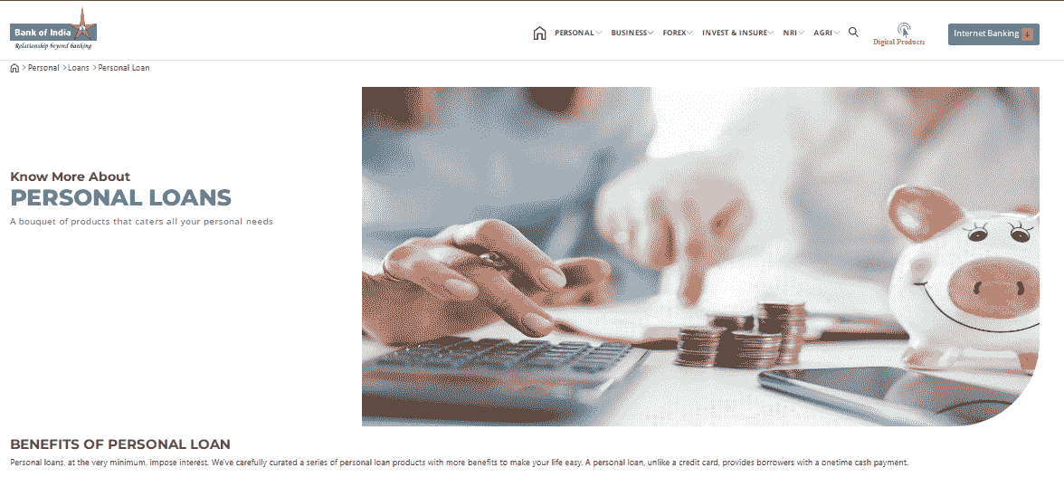 Bank of India Instant Loan 2025