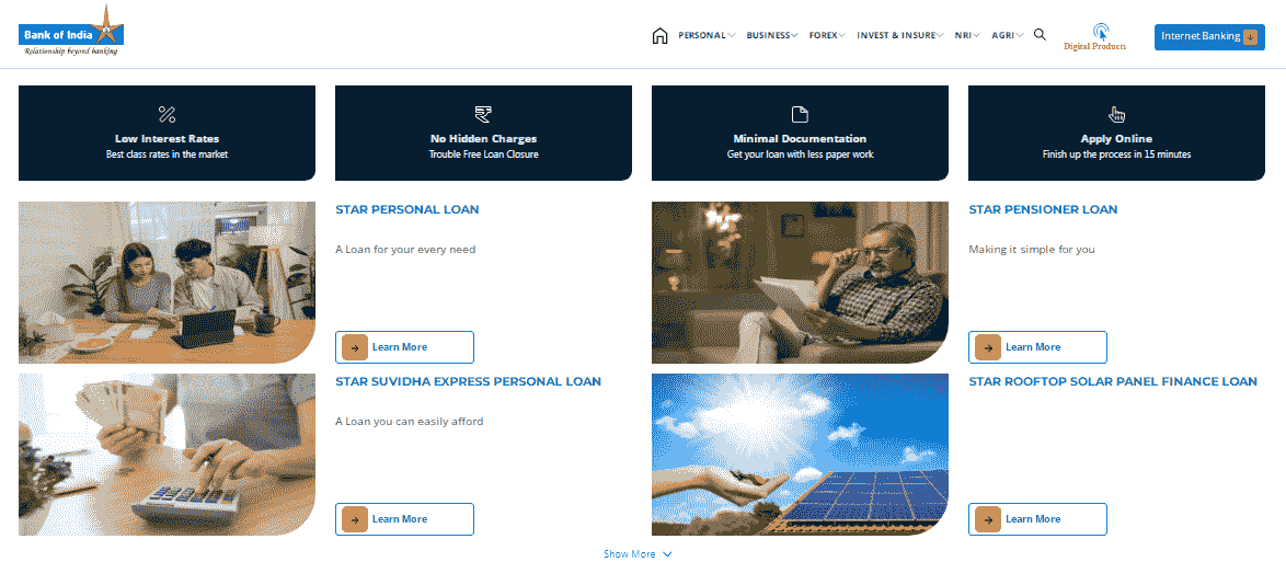 Bank of India Instant Loan 2025