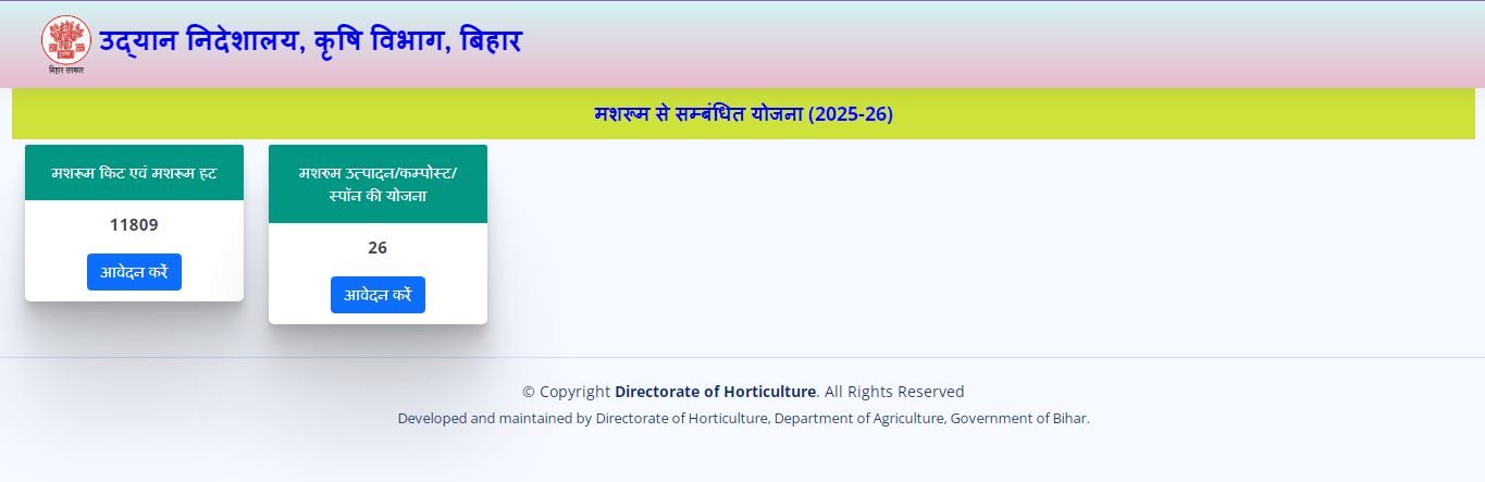 Bihar Mushroom Subsidy Yojana 2025