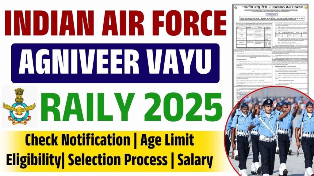 Indian Air Force Agniveer Vayu Raily 2025
