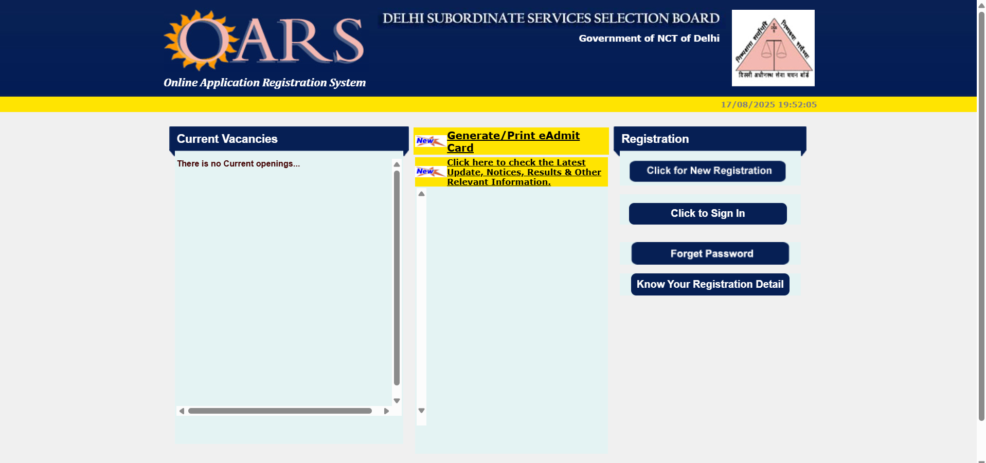 DSSSB Radiographer Recruitment 2026