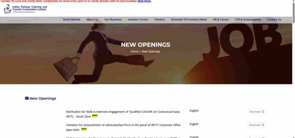 IRCTC Apprentice Recruitment 2025