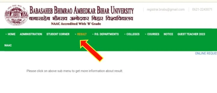 BRABU UG 3rd Semester Result 2025