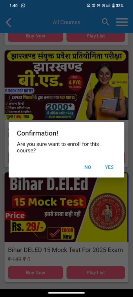 Bihar Deled 2025 Mock Test Free