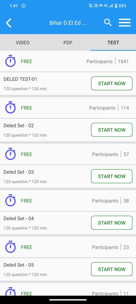 Bihar Deled 2025 Mock Test Free