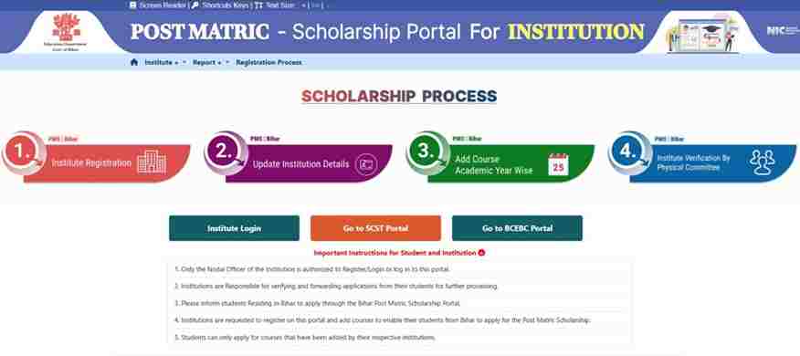Bihar Post Matric Scholarship 2025