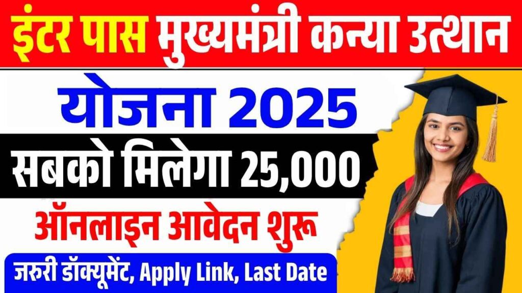 Inter Pass Mukhyamantri Kanya Utthan Yojana 2025