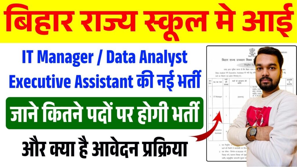 Bihar State Education Council Vacancy 2025