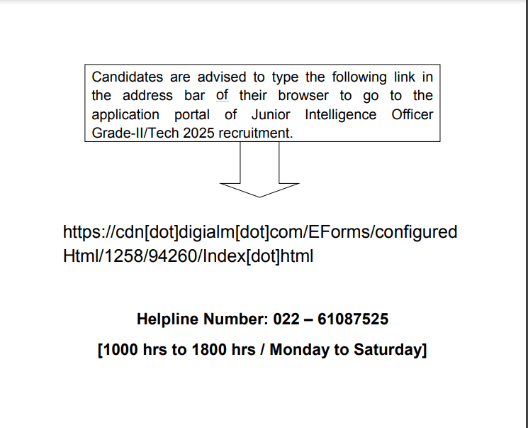 IB ACIO Admit Card 2025