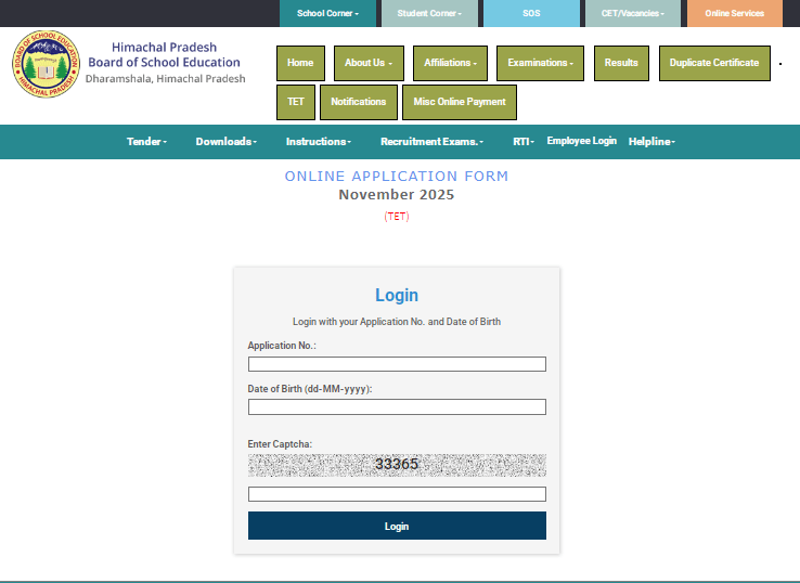 HP TET November 2025
