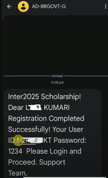 Inter Pass Scholarship User Id Password