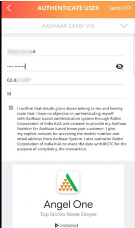 IRCTC Me Aadhar Link Kaise Kare 2025