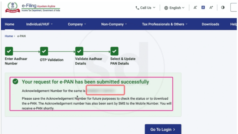 Instant E Pan Card Apply 2025