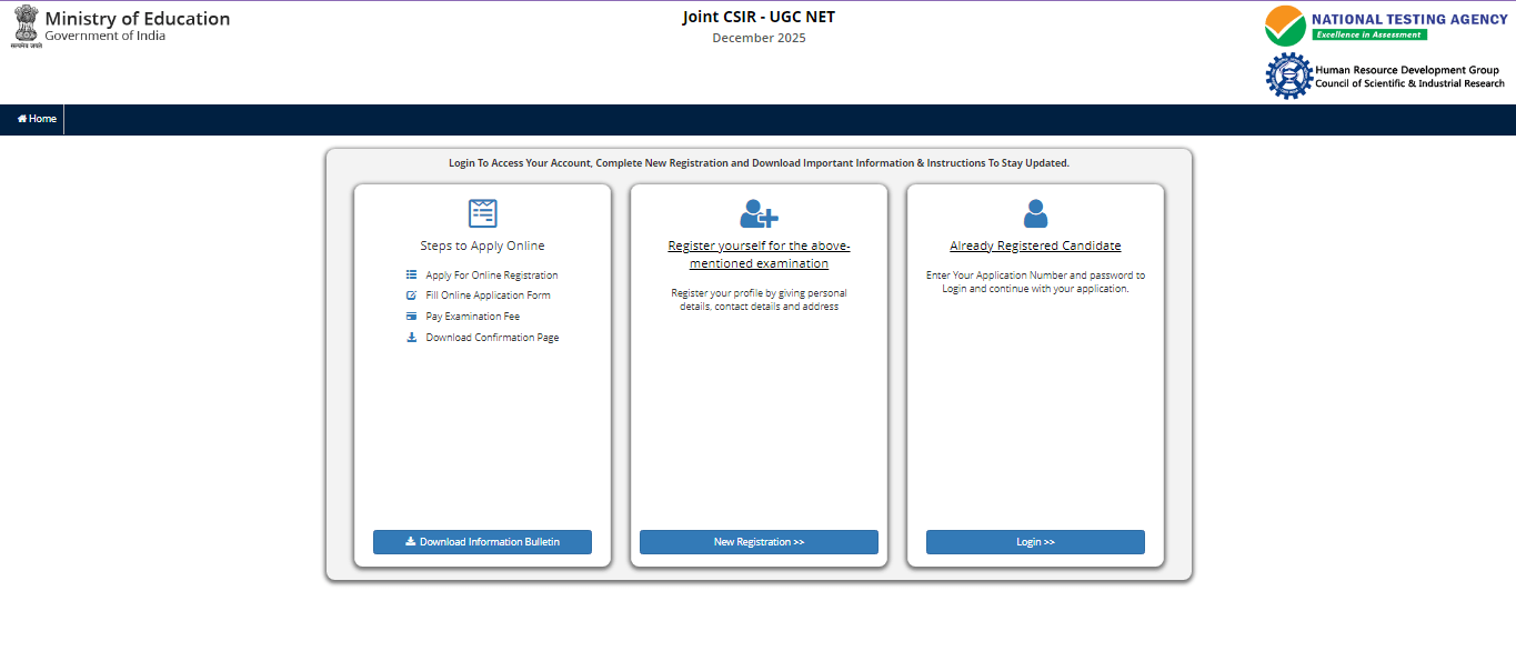 CSIR UGC NET December 2025