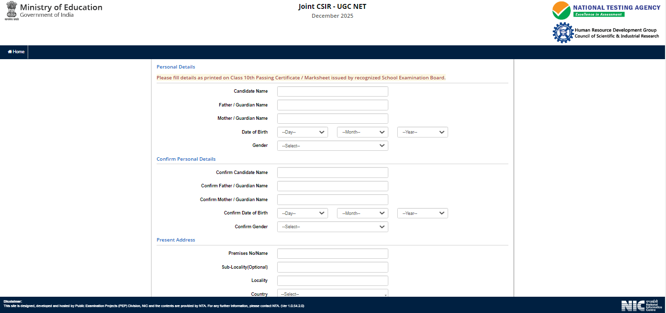 CSIR UGC NET December 2025
