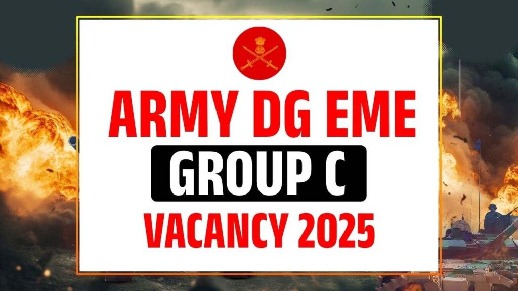 Army DG EME Group C Vacancy 2025