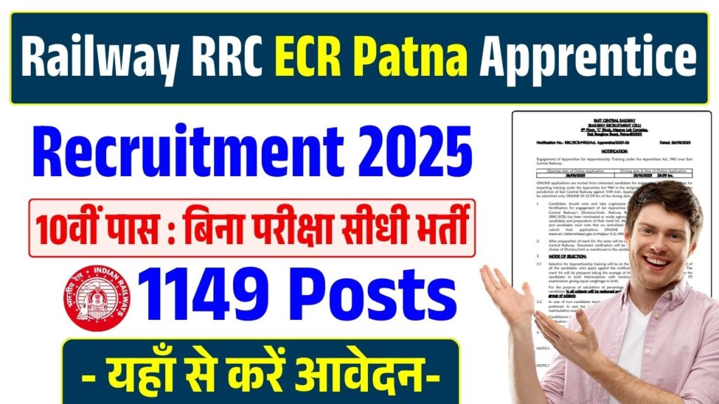 Railway RRC ECR Patna Apprentice Recruitment 2025