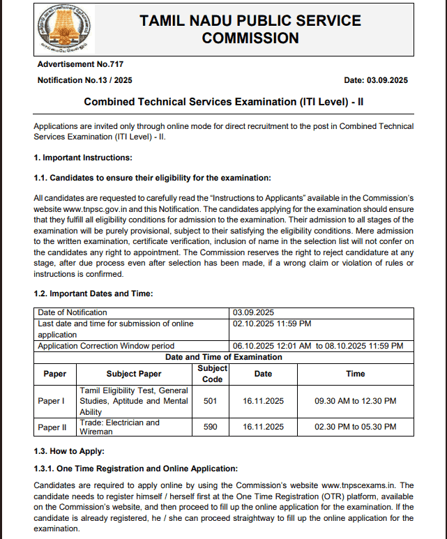 TNPSC Field Assistant Recruitment 2025