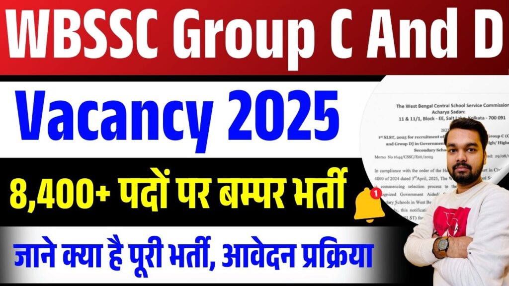 WBSSC Group C And D Vacancy 2025