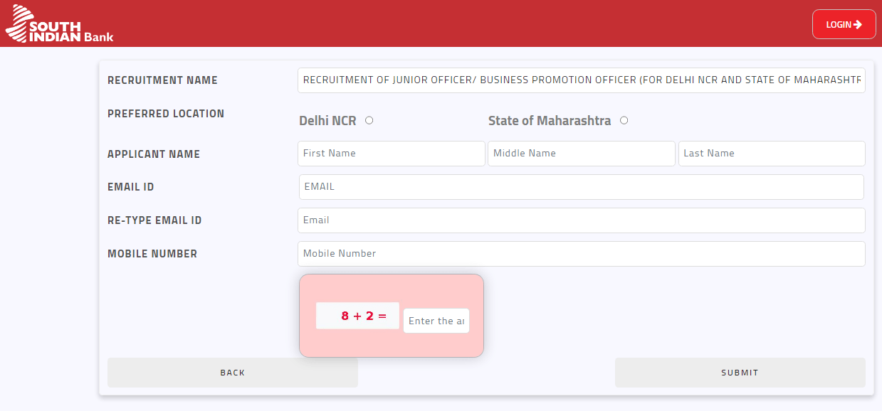 South Indian Bank Junior Officer Recruitment 2025
