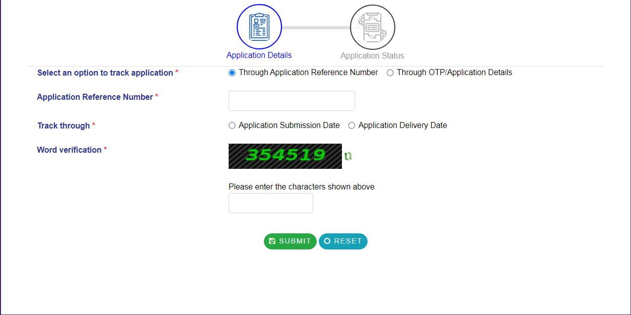 RTPS Application Status 2025