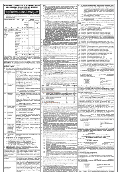Indian Army Civilian Recruitment 2025