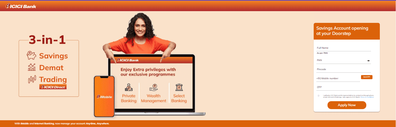 ICICI Zero Balance Account Opening Online 2025