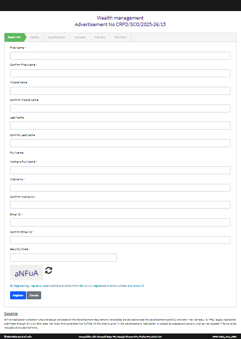 SBI SCO Vacancy 2025