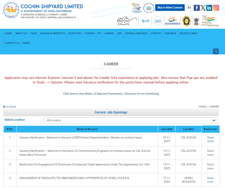 CSL Apprentice Recruitment 2025