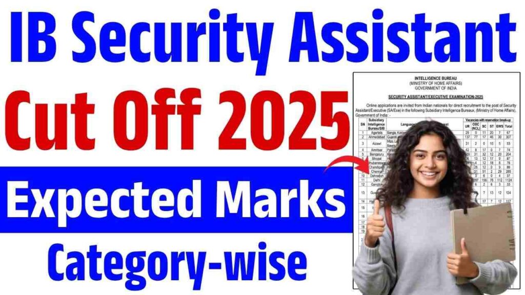 IB Security Assistant Cut Off 2025